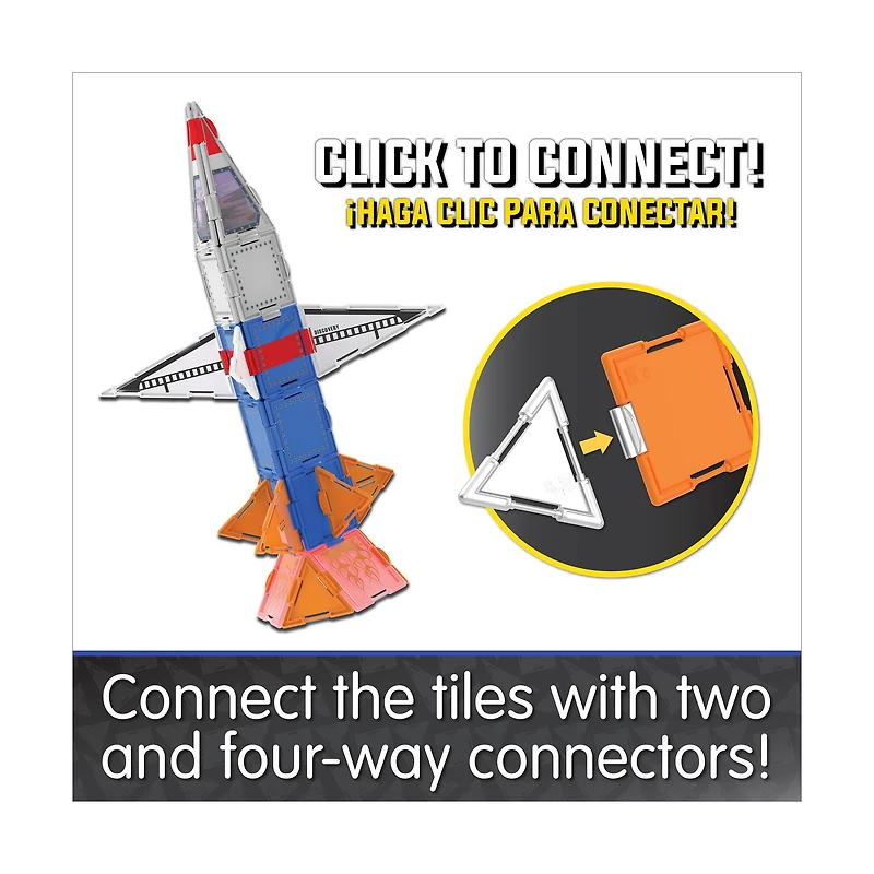 Techno Tiles - Space Rocket: 100+ Pcs