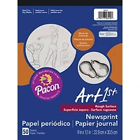 UCreate® White Newsprint Pad Pack, 9'' x 12''
