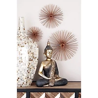 CosmoLiving by Cosmopolitan Starburst Metal Wall Accent Set, 3ct.