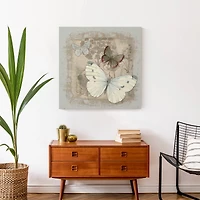 Neutral Butterflies 24" x 24" Canvas Wall Art
