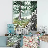 Designart - Pine Forest In The Early Morning