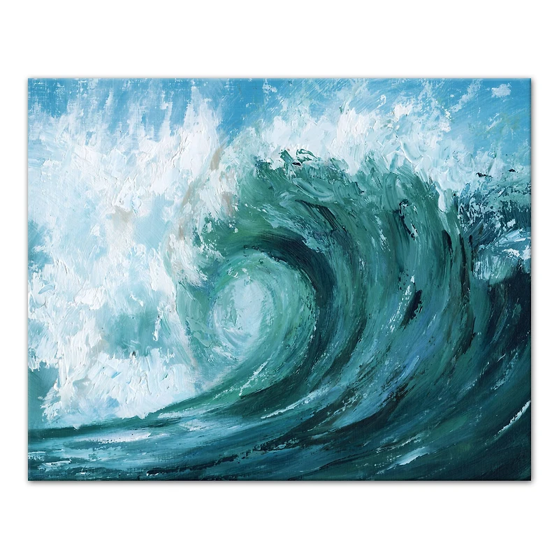 Tidal Wave 20" x 16" Canvas Wall Art