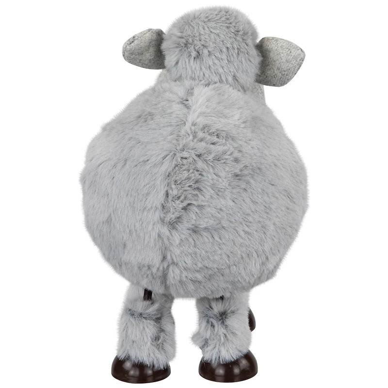 7.5" Gray Bouncing Sheep Plush Easter Figure