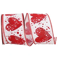 Reliant 2.5" x 10yd. Wired Heart Grand Sparkle Ribbon