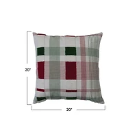 Hello Honey® Red & Green Plaid Pillow