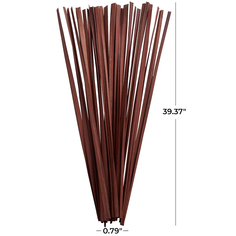 39" Dried Plant Sticks Natural Foliage With Slender Stems