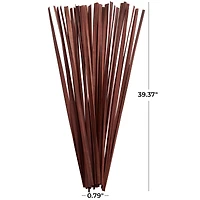 39" Dried Plant Sticks Natural Foliage With Slender Stems