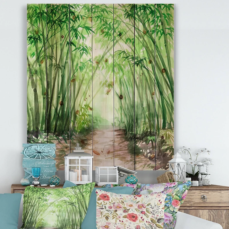 Designart - Little Road Bamboo Forest