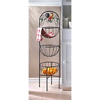 3.5ft. Rooster 3-Tier Kitchen Basket