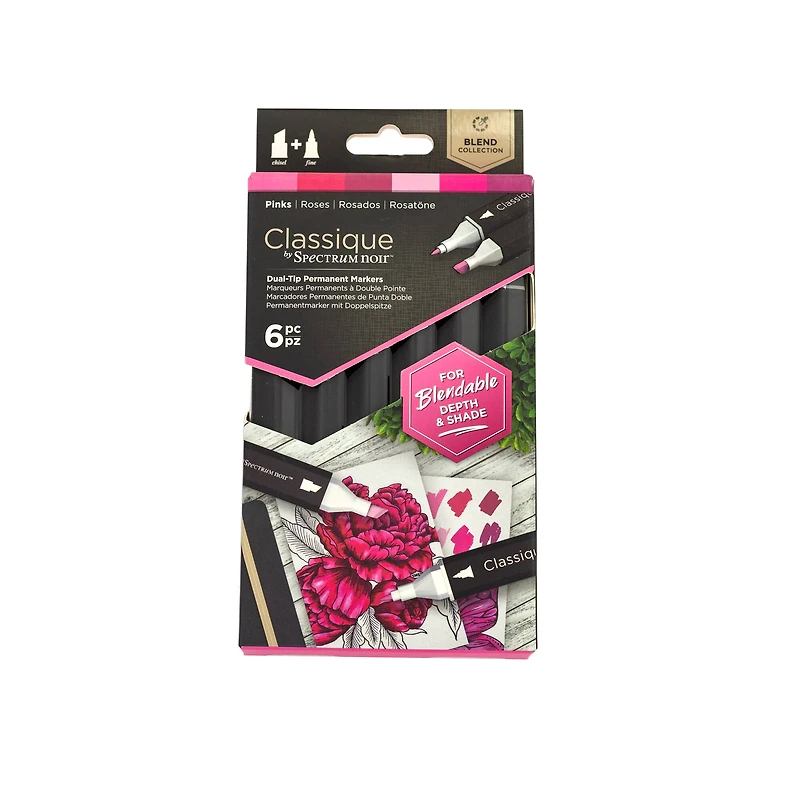 Spectrum Noir™ Classique Pinks Dual Tip Marker Set
