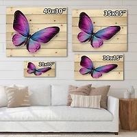 Designart - Violet and Blue Butterfly