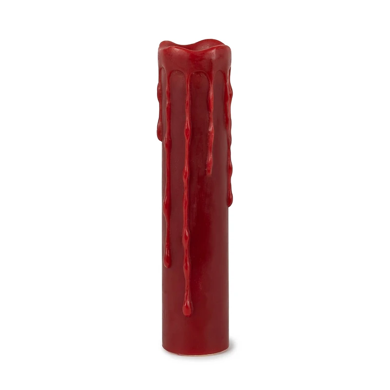 8" LED Wax Dripping Pillar Candles with Remote Set