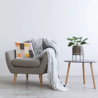 Stupell Industries Retro Blocked Mid Century Modern Squares Throw Pillow, 18" x 18"