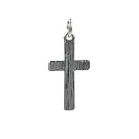 Charmalong™ Antique Silver Plated Cross Charm by Bead Landing™