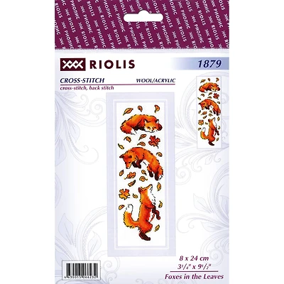 RIOLIS Foxes in the Leaves Cross Stitch Kit
