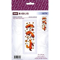 RIOLIS Foxes in the Leaves Cross Stitch Kit