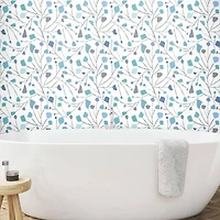 RoomMates Blue Terrazzo Branch Peel & Stick Wallpaper