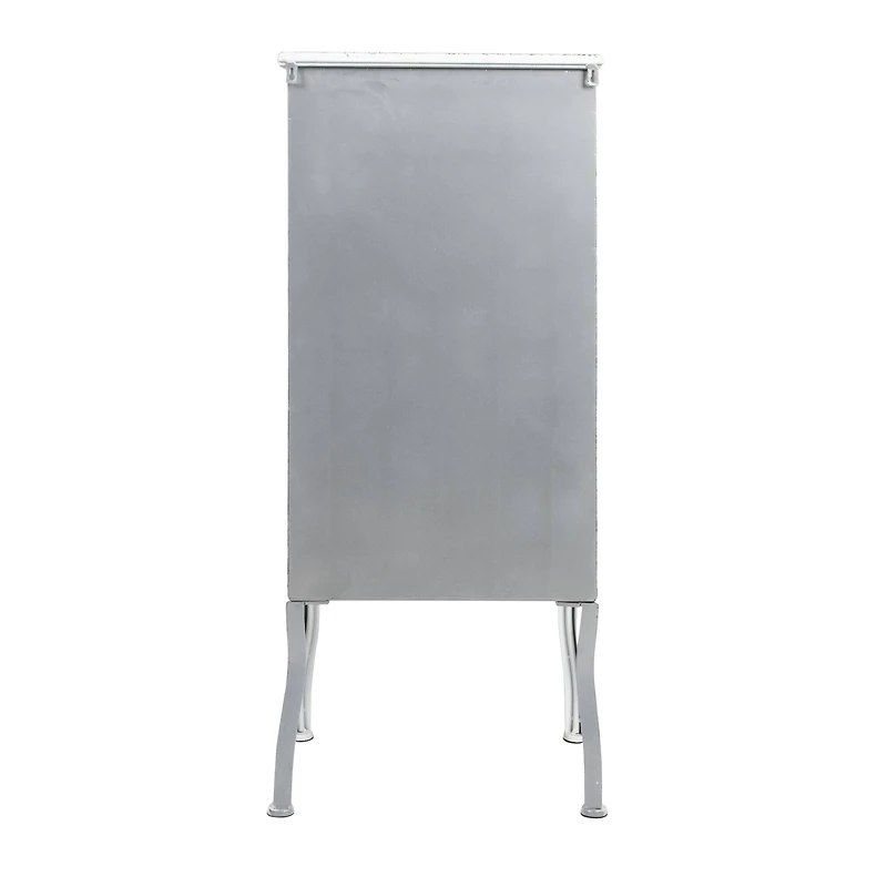 Hello Honey® Antique White Rustic Farmhouse Storage Cabinet