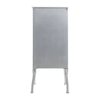 Hello Honey® Antique White Rustic Farmhouse Storage Cabinet