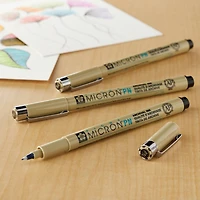Pigma® Micron™ PN Durable Plastic Nib Black Pens, 3ct