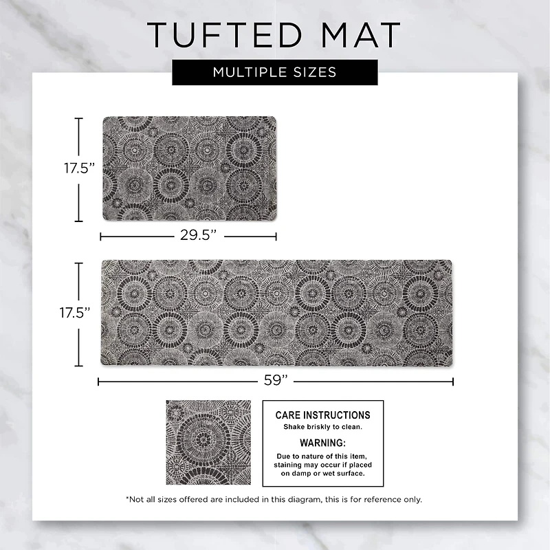 Heathered Black Tufted Loop Textilene Mat