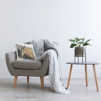 Stupell Industries Southwestern Country Horse Brown Rural Portrait Throw Pillow, 18" x 18"