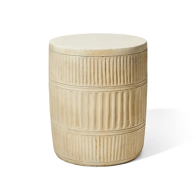 Glitzhome® 18.5" Multi-Functional Textured Garden Stool