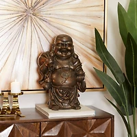 Copper Polystone Bohemian Sculpture, Set of  17" x 11" x 8"