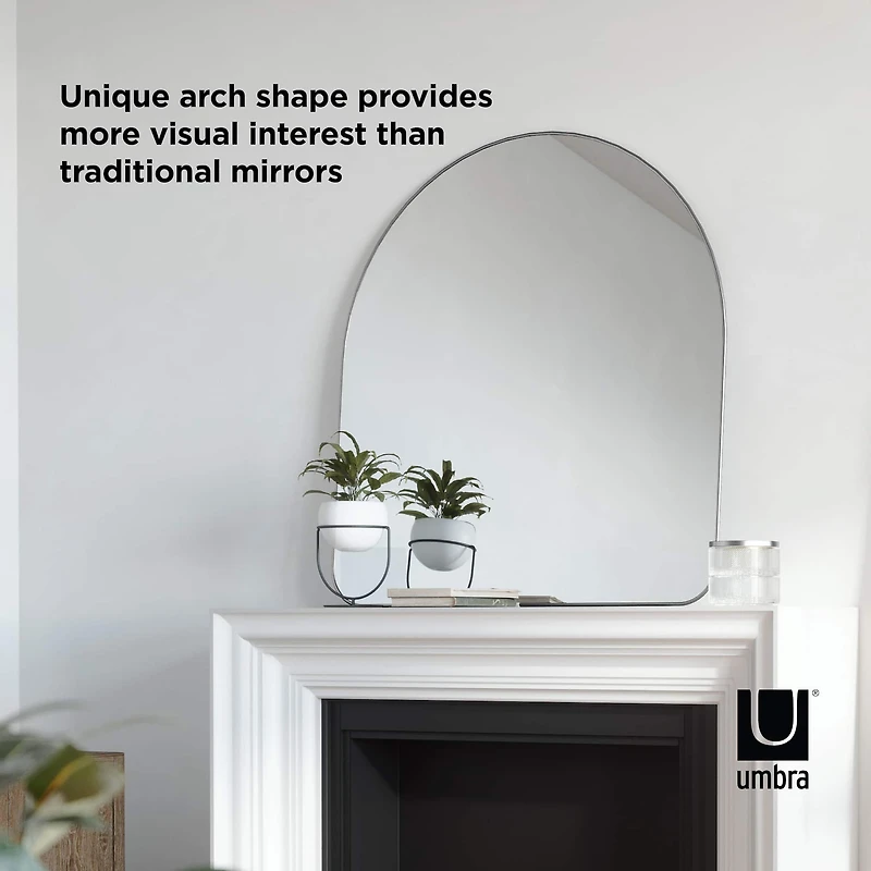Umbra 36" Titanium Hubba Arched Mirror