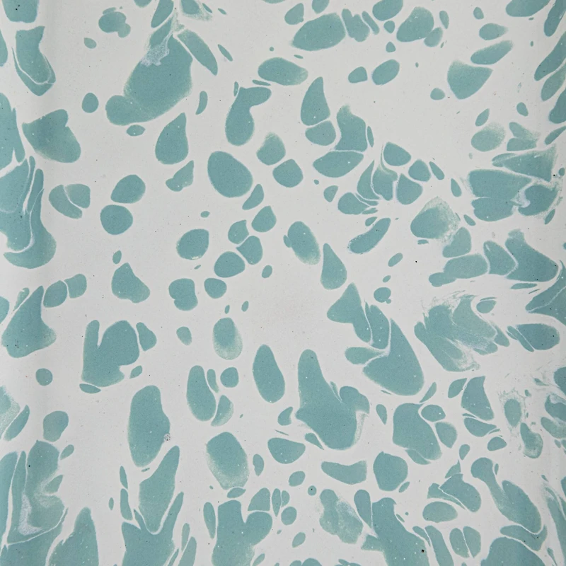 Hello Honey® 8" Blue & White Enameled Splatterware Butter Dish