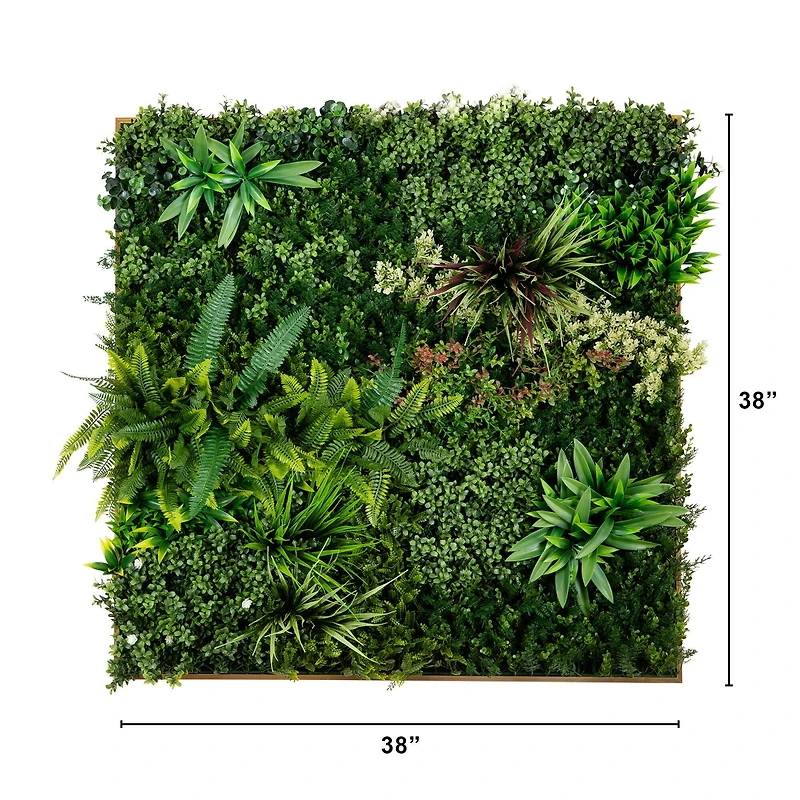 38" Framed Madagascar Forest Artificial Living Wall Art Panel