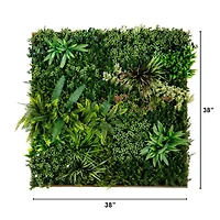 38" Framed Madagascar Forest Artificial Living Wall Art Panel