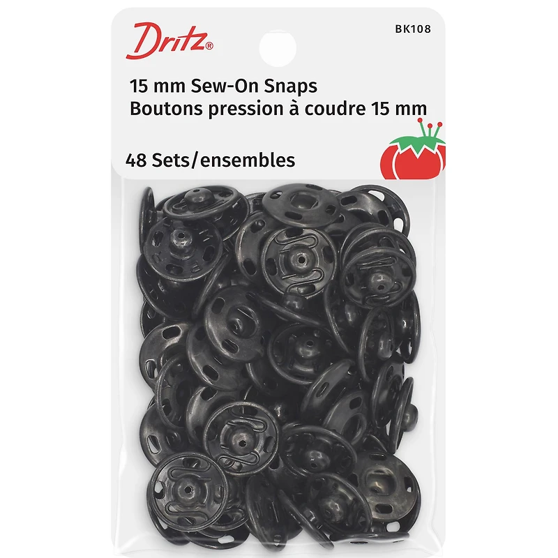 Dritz® /8" Black Sew-On Snaps