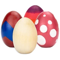 Hygloss® 2.5" Wooden Eggs, 3ct.