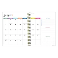 TF Publishing 2024 - 2025 Cabana Stripe Medium Spiral Planner