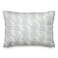 Floral Crest Lumbar Throw Pillow
