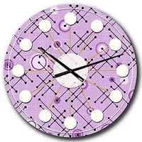 Designart '1950 Retro Pattern Iii Mid-Century Modern Wall Clock