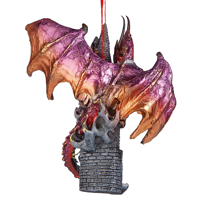 Design Toscano 3ct. Zanzibar the Gothic Dragon Ornaments