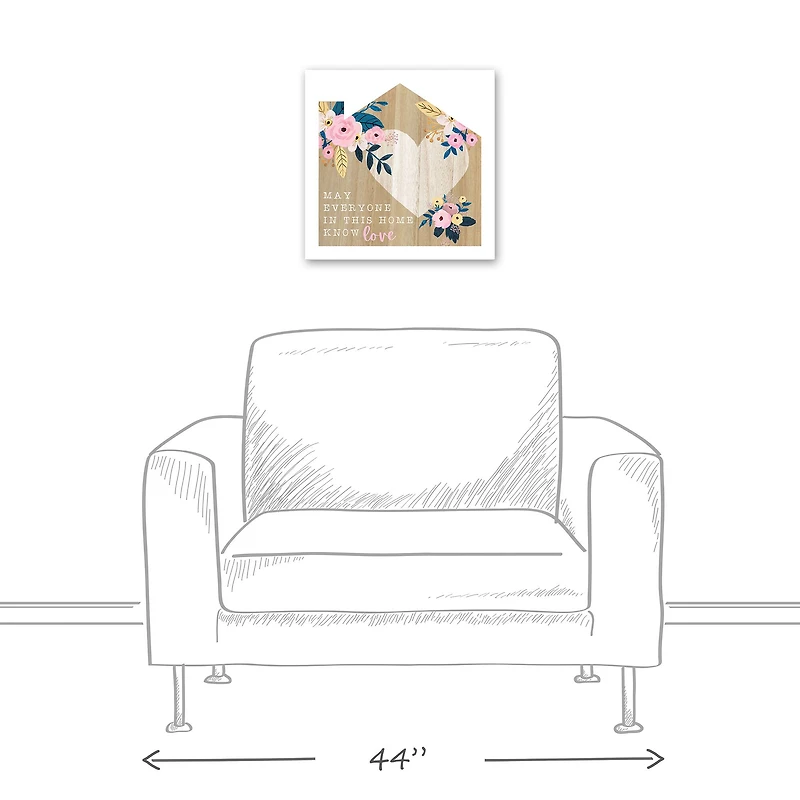 Love in this Home 16" x 16" Canvas Wall Art