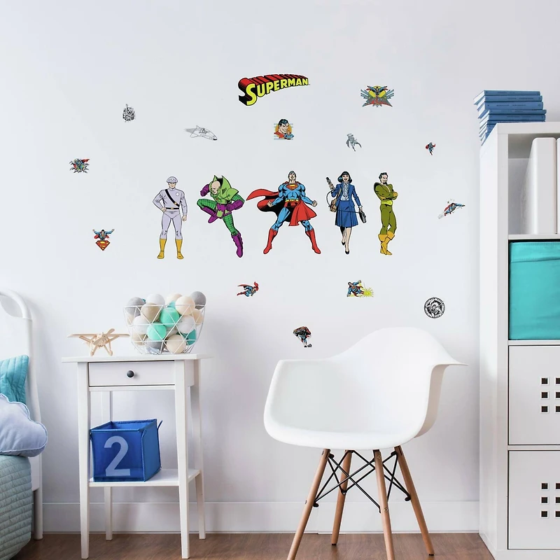 RoomMates Classic Superman Characters Peel & Stick Wall Decals