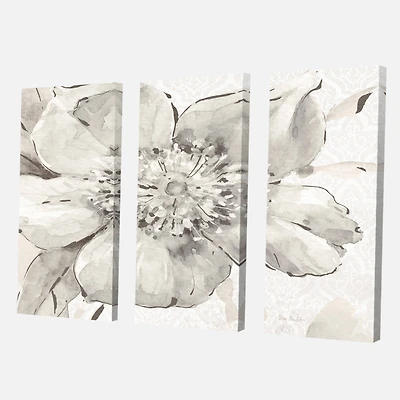 Designart - Indigold Grey Peonies III