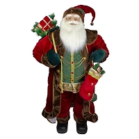 4ft. Standing Santa Christmas Figure with Presents