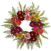 20" Mixed Flower Wreath
