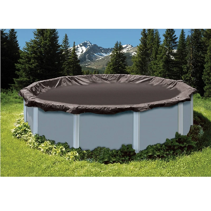 Swim Central 18ft. Black Deluxe Above Ground Swimming Pool Closing Leaf Net Cover