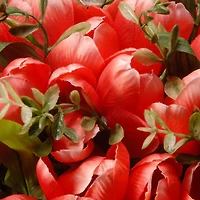 20" Planter with Pink Tulips