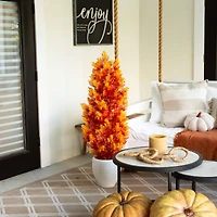 4ft. UV Resistant Autumn Artificial Fall Cedar Tree (Indoor/Outdoor)