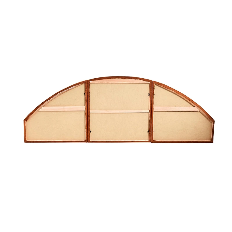 Hello Honey® NoSom 64" Queen Sized Terra Cotta Upholstered Velvet Panel Arched Headboard