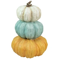 22" Triple Stacked Pumpkins Thanksgiving Tabletop Décor