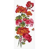 MP Studia Geranium Cross Stitch Kit