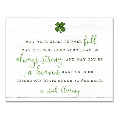 Irish Blessings Quote Canvas 11" x 14" Canvas Wall Art